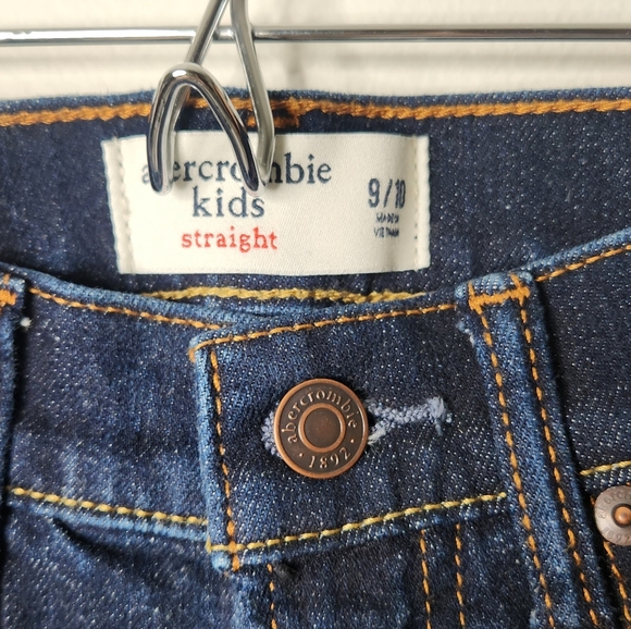 Abercrombie Kids Straight Leg Blue Jeans Size 9 10 Boys - Picture 3 of 6
